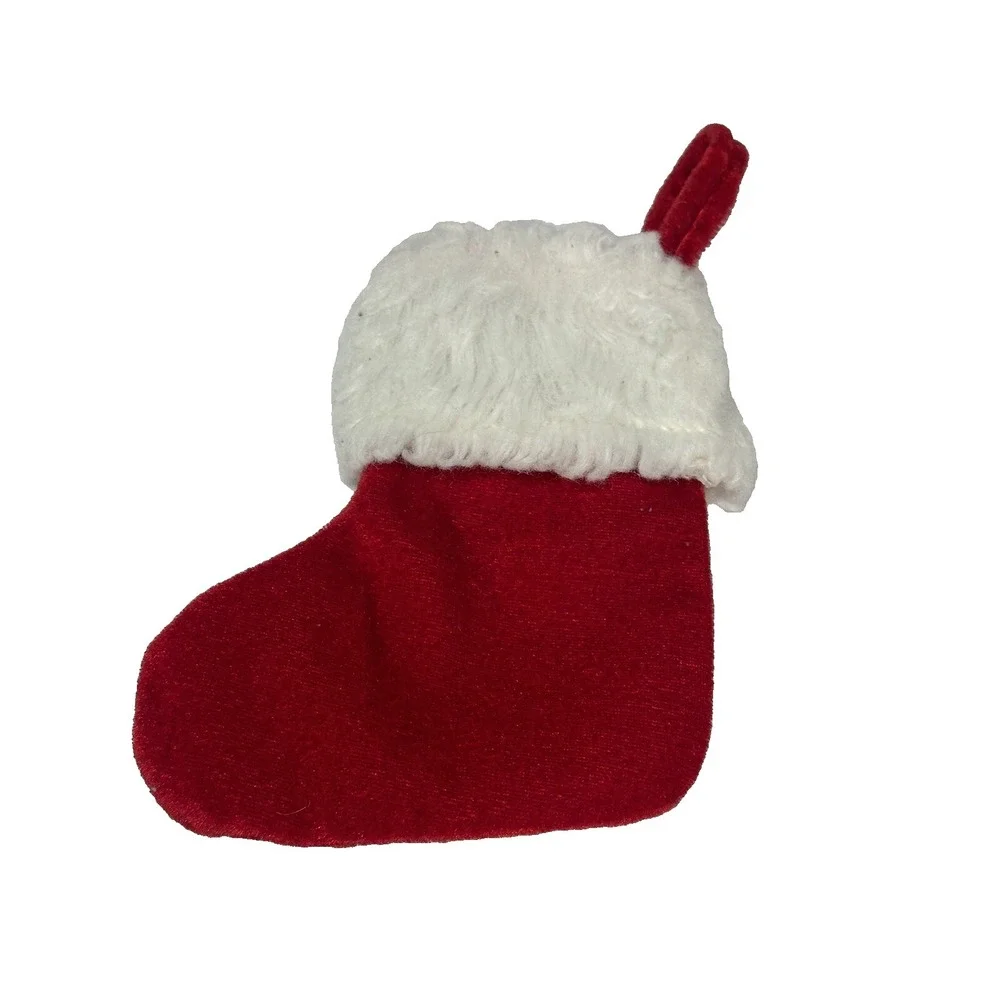 mini small red white christmas stocking family member MIDDLE CHILD‎